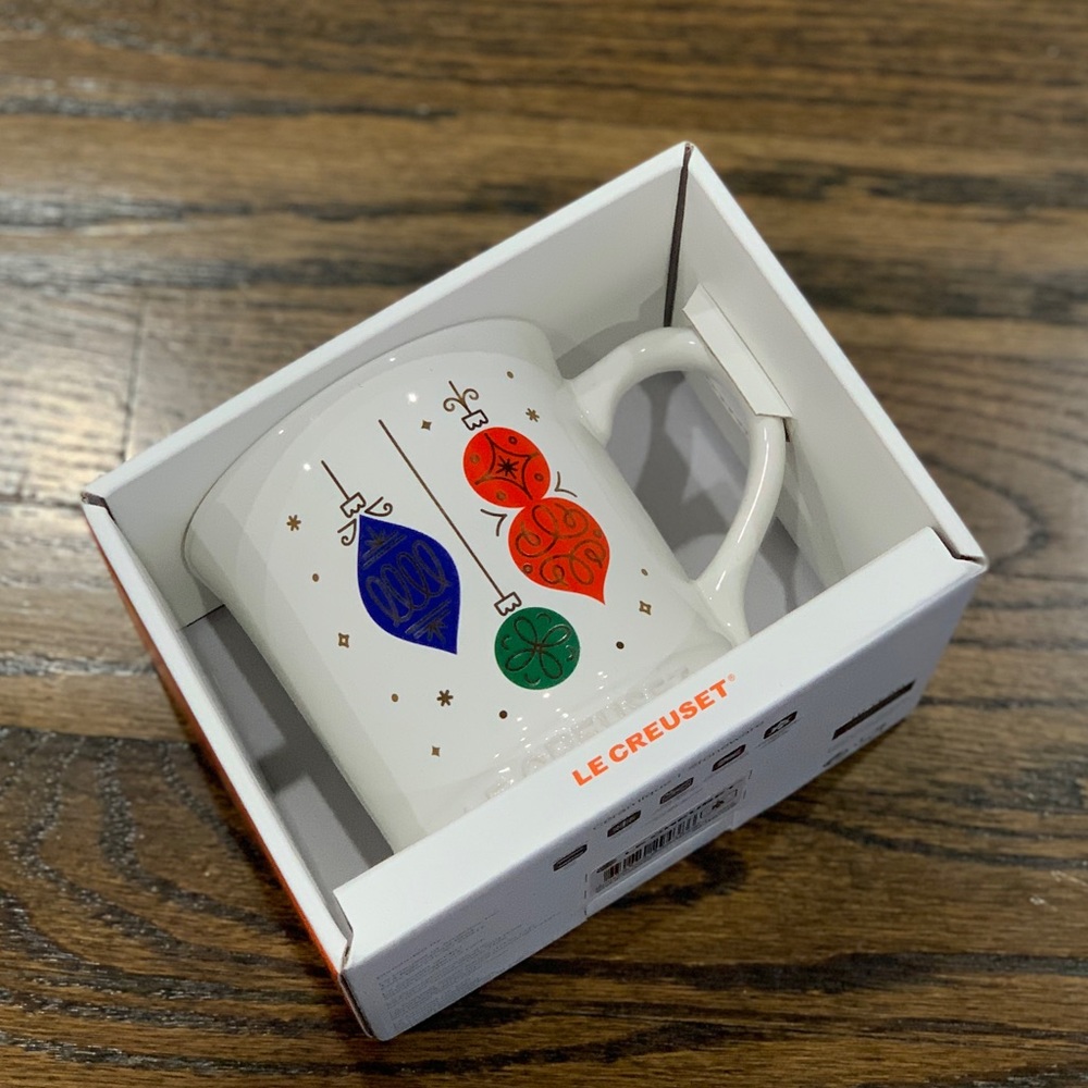 New Le Creuset Christmas Ornaments Mug